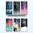 Silicone Frame Fashionable Pattern Mirror Case Cover LS1 for Samsung Galaxy A23 5G