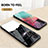 Silicone Frame Fashionable Pattern Mirror Case Cover LS1 for Samsung Galaxy F13 4G