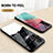 Silicone Frame Fashionable Pattern Mirror Case Cover LS1 for Samsung Galaxy M13 4G