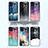 Silicone Frame Fashionable Pattern Mirror Case Cover LS1 for Samsung Galaxy M42 5G