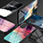 Silicone Frame Fashionable Pattern Mirror Case Cover LS1 for Samsung Galaxy Note 20 5G