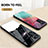 Silicone Frame Fashionable Pattern Mirror Case Cover LS1 for Samsung Galaxy Quantum2 5G