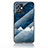 Silicone Frame Fashionable Pattern Mirror Case Cover LS1 for Vivo T1 5G India Blue