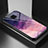 Silicone Frame Fashionable Pattern Mirror Case Cover LS1 for Xiaomi Redmi Note 9 Pro Purple