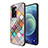 Silicone Frame Fashionable Pattern Mirror Case Cover LS2 for OnePlus Nord N300 5G Colorful