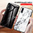 Silicone Frame Fashionable Pattern Mirror Case Cover LS2 for Samsung Galaxy A70S