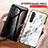 Silicone Frame Fashionable Pattern Mirror Case Cover LS2 for Xiaomi Mi Note 10 Lite