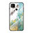 Silicone Frame Fashionable Pattern Mirror Case Cover LS2 for Xiaomi Redmi 9 India Green