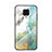 Silicone Frame Fashionable Pattern Mirror Case Cover LS2 for Xiaomi Redmi Note 9 Pro Green