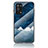 Silicone Frame Fashionable Pattern Mirror Case Cover LS4 for OnePlus Nord N200 5G Blue