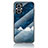 Silicone Frame Fashionable Pattern Mirror Case Cover LS4 for Oppo F21s Pro 5G Blue