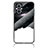 Silicone Frame Fashionable Pattern Mirror Case Cover LS4 for Oppo Reno7 Lite 5G Black