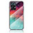 Silicone Frame Fashionable Pattern Mirror Case Cover LS4 for Oppo Reno7 Pro 5G