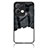 Silicone Frame Fashionable Pattern Mirror Case Cover LS4 for Oppo Reno8 Pro 5G Black