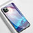 Silicone Frame Fashionable Pattern Mirror Case Cover M01 for Apple iPhone 11 Pro Max Purple