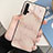 Silicone Frame Fashionable Pattern Mirror Case Cover M01 for Huawei Honor 20 Gold
