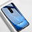 Silicone Frame Fashionable Pattern Mirror Case Cover M01 for OnePlus 8 Blue