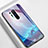 Silicone Frame Fashionable Pattern Mirror Case Cover M01 for OnePlus 8 Pro Cyan