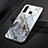 Silicone Frame Fashionable Pattern Mirror Case Cover S01 for Huawei P30 Lite Gray