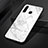 Silicone Frame Fashionable Pattern Mirror Case Cover S01 for Huawei P30 Lite White