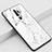 Silicone Frame Fashionable Pattern Mirror Case Cover S01 for Oppo A5 (2020) White