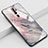 Silicone Frame Fashionable Pattern Mirror Case Cover S01 for Oppo A9 (2020) Gray