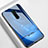 Silicone Frame Fashionable Pattern Mirror Case Cover S01 for Realme X2 Pro Blue