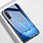 Silicone Frame Fashionable Pattern Mirror Case Cover S01 for Realme XT Blue