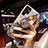 Silicone Frame Fashionable Pattern Mirror Case Cover S01 for Samsung Galaxy S21 Ultra 5G