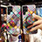 Silicone Frame Fashionable Pattern Mirror Case Cover S01 for Samsung Galaxy S21 Ultra 5G