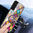 Silicone Frame Fashionable Pattern Mirror Case Cover S01 for Samsung Galaxy S22 5G