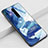 Silicone Frame Fashionable Pattern Mirror Case Cover S01 for Xiaomi Redmi K30 5G Blue