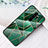 Silicone Frame Fashionable Pattern Mirror Case Cover S01 for Xiaomi Redmi Note 8 Pro Green