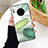 Silicone Frame Fashionable Pattern Mirror Case Cover S02 for Huawei Mate 30 5G Green