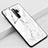 Silicone Frame Fashionable Pattern Mirror Case Cover S03 for Xiaomi Redmi Note 8 Pro White