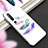 Silicone Frame Fashionable Pattern Mirror Case Cover S04 for Xiaomi Mi 10 Purple