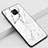 Silicone Frame Fashionable Pattern Mirror Case Cover Z02 for Huawei Mate 20 Pro White