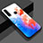 Silicone Frame Fashionable Pattern Mirror Case M01 for Huawei P30 Lite New Edition Blue