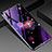 Silicone Frame Flowers Mirror Case Cover for Huawei Honor 9X Purple