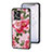 Silicone Frame Flowers Mirror Case Cover for Oppo F21s Pro 4G