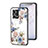 Silicone Frame Flowers Mirror Case Cover for Oppo Reno7 4G
