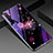 Silicone Frame Flowers Mirror Case Cover for Realme X2 Purple