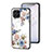 Silicone Frame Flowers Mirror Case Cover for Samsung Galaxy M53 5G