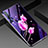 Silicone Frame Flowers Mirror Case Cover for Xiaomi Mi 10 Pro Hot Pink