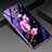 Silicone Frame Flowers Mirror Case Cover H01 for Huawei Mate 20 Lite Pink