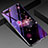 Silicone Frame Flowers Mirror Case Cover M04 for Oppo R17 Neo Purple