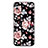 Silicone Frame Flowers Mirror Case Cover S01 for Huawei Honor 10 Lite Pink