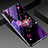 Silicone Frame Flowers Mirror Case Cover S01 for Huawei Honor 20S Purple