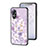 Silicone Frame Flowers Mirror Case Cover S01 for Oppo A17