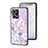 Silicone Frame Flowers Mirror Case Cover S01 for Oppo Reno7 4G